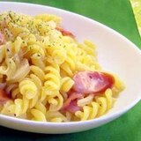 クリームチーズで濃厚パスタ